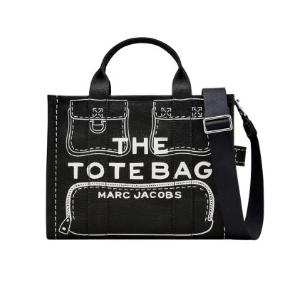 THE TROMPE L'OEIL CARGO CANVAS MEDIUM TOTE BAG
